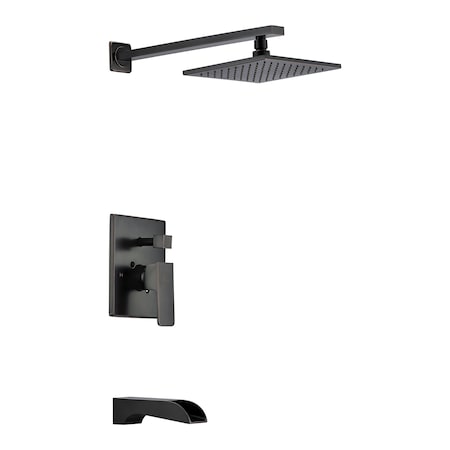 Anzzi Mezzo 1-Handle 1-Spray Tub and Shower Faucet in Oil Rubbed Bronze SH-AZ039